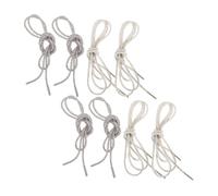 FRCOLOR 4pcs Sparkling Rhinestone Shoe Laces with Round Cord and Elegant End Caps Decorative Glitter Shoelaces for Sneakers Hoodies Sweatpants Bags Stylish Shoe Jewelry for Women