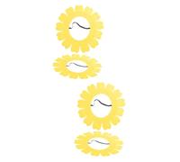 FRCOLOR 4pcs Sunflower Costume Headband Accessory Vibrant Flower Hood for Music Festivals Boys and Girls Teens