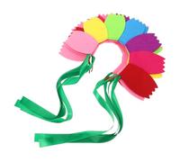 FRCOLOR 4pcs Sunflower Headgear for Teens Adults Elastic Sunflower Headband Party Flower Hat Photogenic Performance Props for Dance Birthday Festival Cosplay