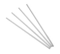 FRCOLOR 4pcs Thermal Iron Rods for Heat Conduction Experiments 8" Solid Iron Conductivity Bars for Physics Science Education and Engineering Demonstrations