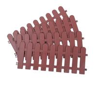 FRCOLOR 4pcs Tortoise Enclosure Lawn Fence Pvc Sturdy Plastic DIY Structure Easy Assembly Coffee Colour Outdoor Pet Fence for Yard and Flower Bed