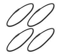 FRCOLOR 4pcs Universal Microphone Shock Mount Rubber Bands, Elastic Replacement Shock Absorber Rings for Recording Mic Stands, Music Training and Studio Accessories