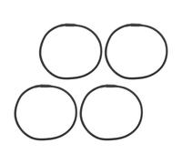 FRCOLOR 4pcs Universal Shock Mount Replacement Rubber Bands for Microphones, Elastic Shock Mount Hardware Repair Bands for Recording Studio Mic Stand Accessories, Black