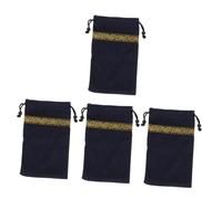 FRCOLOR 4pcs Velvet Tarot Card Bag Drawstring Pouch Tarot Cards Storage Pouch Organizer Bag