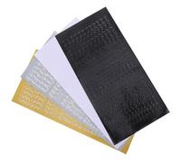 FRCOLOR 4pcs Waterproof PVC Alphabet Letter Stickers Set, Gold and Silver Foil Script Letters for Scrapbooking, Graduation Caps, Crafting and DIY Embellishments