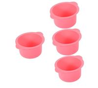 FRCOLOR 4pcs Wax Warmer Bowl Silicone Hair Removal Bowl Replacement Liner 400ml Safe Efficient
