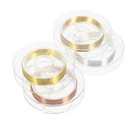 FRCOLOR 4rolls Fine Nail Art Wire Decorative Thin Copper Wire Nail Art Supplies