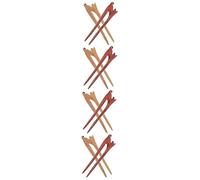 FRCOLOR 4sets Cute Cat Design Wooden Hair Stick Hair Chopsticks for Women Girls 2pcs*4