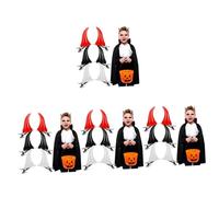 FRCOLOR 4sets Cute Demon Horns Hair Clip Halloween Headpiece Lightweight Resin Secure Alligator Clip 6pcs*4