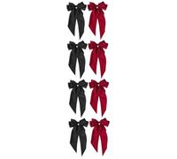 FRCOLOR 4sets Metal Spring Hair Bow Clips Big Bow Hair Clips for Girls Holder for Girls Barrettes Elegant 2pcs*4