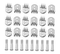 FRCOLOR 5 Sets Eyeglasses Replacement Hinges Joint Repair Kit with Screws Metal Frame Joints for DIY Glasses and Sunglasses Maintenance at Home