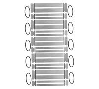 FRCOLOR 5 Sets Guitar Fretboard Shield Metal Protector Pads for Fret Maintenance and Polishing Compatible with Electric and Acoustic Guitars Saving Repair Kit with Protective Design for