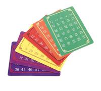 FRCOLOR 5 Sets Telepathic Mind Reading Number Cards for Tricks, Interactive Calculation Telepathic Test Decks, Halloween Mental Illusion Game Props for Stage and Party Performances