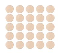FRCOLOR 50 Pcs 40mm Round Wood Discs for Crafts DIY Painting and Drawing Materials, Environmental Protection Synthetic Material, Not Easy to Deform, for Pupils and DIY Clothing Lovers