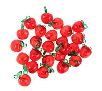 FRCOLOR 50 Pcs Apple Charms Cute Acrylic Fruit Dangle Pendants for DIY Jewelry Making for Bracelets Necklaces and Keychains Vibrant Colors Lightweight and Fade Resistant
