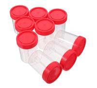 FRCOLOR 50 Pcs Spiral Lid Specimen Containers Sample Cups for Laboratory Testing Pathology Cytology Sample Preparation Random Color