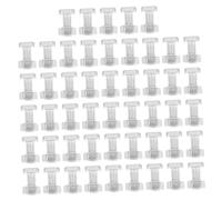 FRCOLOR 50 Sets Greenhouse Nuts and Square Head Bolts Kit High-strength Aluminum Hex Nuts Bolts for Greenhouse Repair and Assembly Garden Frame Accessories Easy Installation and Reusable