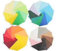FRCOLOR 50 Sheets A4 Colorful Card Papers 230gsm Pure Wood Pulp Mixed Colors for ’s Origami, DIY Crafting, Painting Material and School Art Supplies Random Color