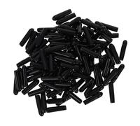 FRCOLOR 500 Pcs Rubber End Caps for Vacuum Hose, Oil Resistant Insulator with Special Design and Fine Craftsmanship, Round End Hose Caps for Automotive Line, Suitable for Carburetor