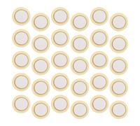FRCOLOR 50pcs 27mm Piezoelectric Discs Copper Acoustic Pickup Transducer for Electronic Drums, Passive Buzzer Vibration Sensor for Music Instrument Accessories