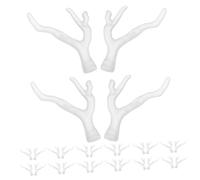FRCOLOR 50pcs Acrylic Artificial Reindeer Antlers DIY Headpiece Ornaments Christmas Hair Accessories for Crafts Party