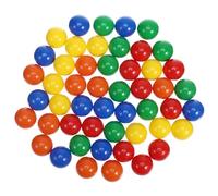 FRCOLOR 50pcs Assorted Raffle Balls Fillable Lottery Game Props for Party Events and Fundraisers Smooth Lightweight Colored Bingo Balls Green Red Yellow
