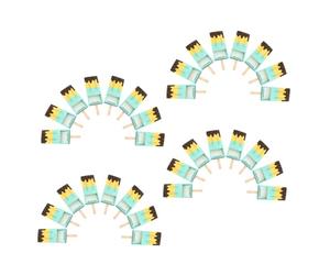 FRCOLOR 50pcs Blue 3d Ice Pop Candy Boxes Paper Drawer Style Candy Organizer Party Favor Boxes for Wedding Shower Birthday Treat Packaging