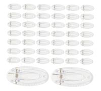 FRCOLOR 50pcs Clip DIY Snap Hair Clips Blank Plain Barrettes Unfinished Bangs Craft Making Material for Women Girls Hair Decoration DIY Art Crafts Base