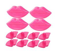 FRCOLOR 50pcs Colorful Big Lip Shape Buttons DIY Craft Supplies for Doll Making and Clothing Decoration Sewing Accessories for Charming Doll Faces and Creative Projects