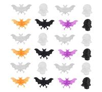 FRCOLOR 50Pcs Colorful Plastic Finger Rings Party Accessories Halloween Decoration for Boys and Two Styles Mixed for Dress Up Pretend Play and Party Favors