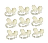 FRCOLOR 50pcs Diy Nail Polish Board Display Ring Practice Ring Stand for Nail Art Buckle for Art Display and Organization