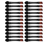 FRCOLOR 50pcs Double Ended Eyebrow and Eyeshadow Brush Travel Friendly Disposable Makeup Tool with Sharp Angled Edge for Natural Brow Strokes and Versatile Eye Makeup Application