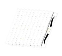 FRCOLOR 50pcs Eyebrow Stencils Ruler Benefit Brow Tint Tattooing Tool Precision Shaping for Types of Brows