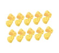 FRCOLOR 50Pcs Fake Cheese Cake Display Models Yellow Simulation Desserts Artificial Bakery Props for Party Home Office Decoration