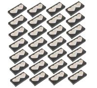 FRCOLOR 50pcs Heart-shaped Fake Eyelash Packaging Boxes Empty Lash Storage Organizer for Travel Cosmetic Use