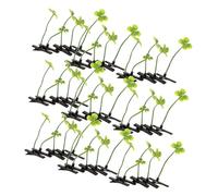 FRCOLOR 50pcs Lucky Irish Hairpins for Little Girls Women Sprout Clips Simulation Plant Hairpins Plastic Sprouts Decor