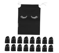 FRCOLOR 50pcs Makeup Organiser Bag Lazy Drawstring Travel Bag for Shampoo Brush Eyelash Packaging