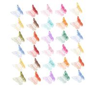 FRCOLOR 50pcs Mini Butterfly Hair Clips Colorful Claw Clips for Girls Women Cute Hair Accessories Assorted Colors for Style Creative Hairstyles