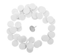 FRCOLOR 50pcs Nail Smoothing Polishing Pads 25mm Self-Adhesive Nail Salon Files with Sponge and Metal Material for Precision Shaping and Restoring Natural Shine at Home and Salons