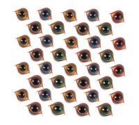 FRCOLOR 50pcs Plastic Safety Eyes for Doll Making Crochet Eyeballs with Washers for DIY Stuffed Plush Animal Crafting for Beginners and Experienced