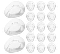 FRCOLOR 50PCS Transparent Silicone Nose Pads for Glasses Soft Waterdrop-Shaped Non-Slip Replacement Cushions Sweat-Resistant Eyeglass Nosepieces for Comfortable All-Day Wear