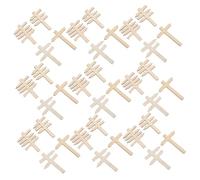 FRCOLOR 50pcs Wooden Mini Road Sign for Educational Dollhouse Traffic Signs with Clear Guidance Decorative DIY Message Boards for Early Learning and Play