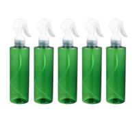 FRCOLOR 5pcs 250ml Portable Cosmetic Spray Bottles Set Dispensers and Green Flat Shoulder Design, Travel Empty Bottles Suitable for Skincare and Makeup