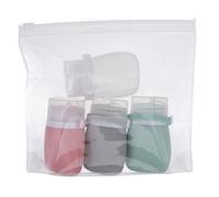 FRCOLOR 5pcs 30ml Travel Bottles Silicone Squeeze Bottles for Toiletries Leakproof Mini