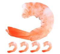 FRCOLOR 5Pcs Artificial Shrimp Model Simulation Shrimp Display Props for Photography Restaurant Decor Aquarium Food