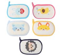 FRCOLOR 5pcs Baby Bath Sponge Set,Soft Infant Shower Sponge for Newborn Bathing and Washing Assorted Colors