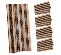 FRCOLOR 5Pcs Bamboo Sauna Seat Cushion Portable Heat Insulation Mat for Spa Bath House Outdoor Use Lightweight Durable Easy to Clean Sauna Mat for Fast Drying