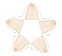 FRCOLOR 5pcs Bathroom Soap Bags Reusable Mesh Soap Pouches Drawstring for Travel and Shower Use Foaming Bag Cotton and Punch As Bath Tool Storage for