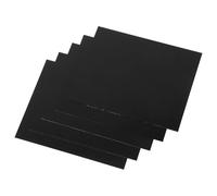 FRCOLOR 5pcs Black Anodized Aluminum Sign Blanks Metal Nameplates with Precision Craftsmanship Flexible Combinations for Creating Signage for Machinery and Business Branding