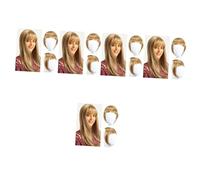 FRCOLOR 5pcs Clip in Bang Hair Piece Faux Bang Hair Clip for Women Easy to Apply for Daily Wear and Special Occasions Seamless Integration Natural Look